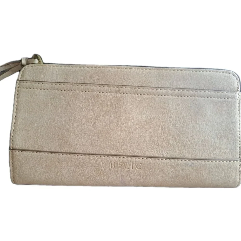 Relic Women's M Cream Clutch Wallet
